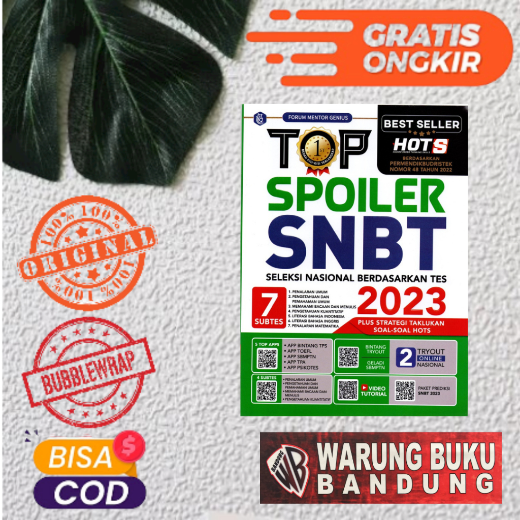 Jual Buku Top Spoiler SNBT Seleksi Nasional Berdasarkan Tes Tahun 2023 ...