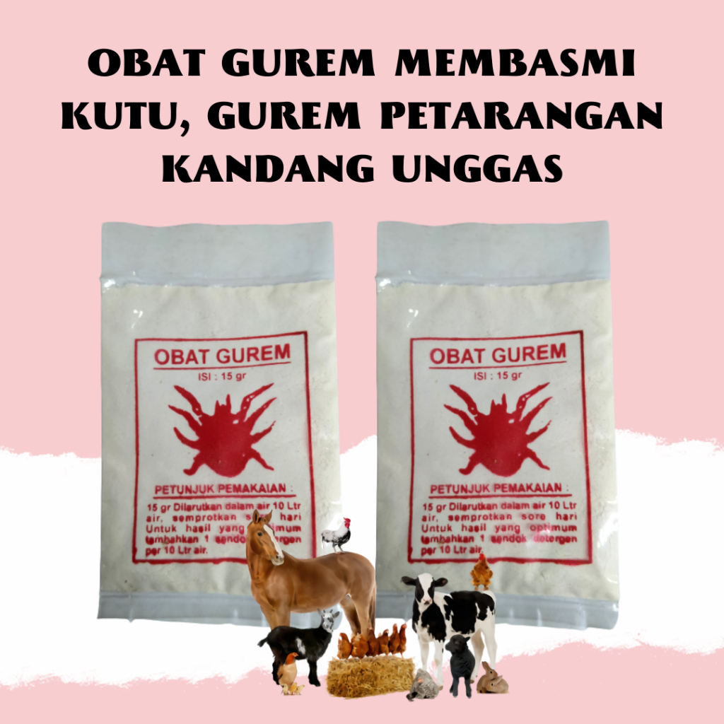 Jual OBAT GUREM UNGGAS MEMBASMI KUTU GUREM PETARANGAN KANDANG TERNAK ...