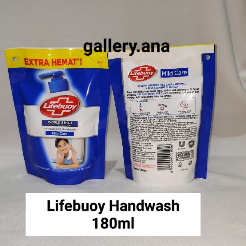 Jual Lifebuoy Antibacterial Handwash Mild Care 180ml Sabun Cuci