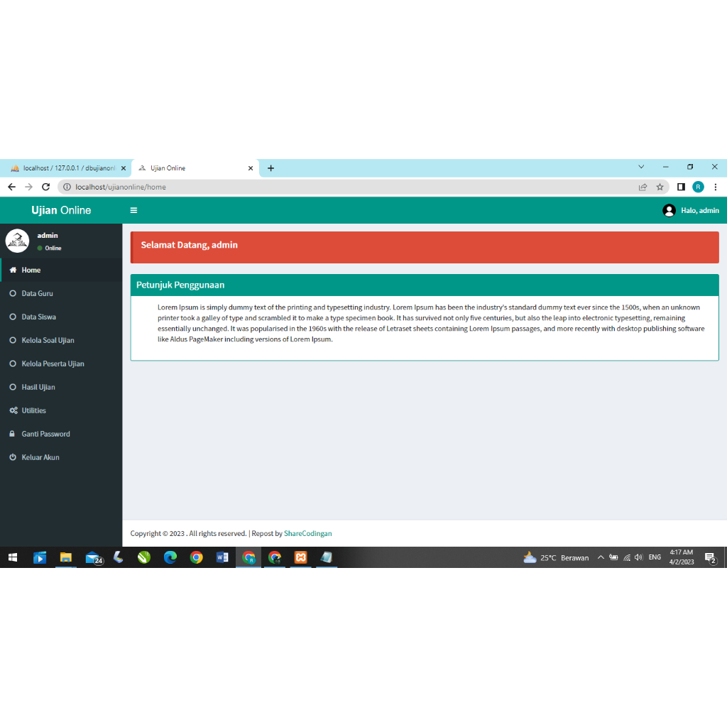 Jual Source Code Program Aplikasi Ujian Online | Shopee Indonesia