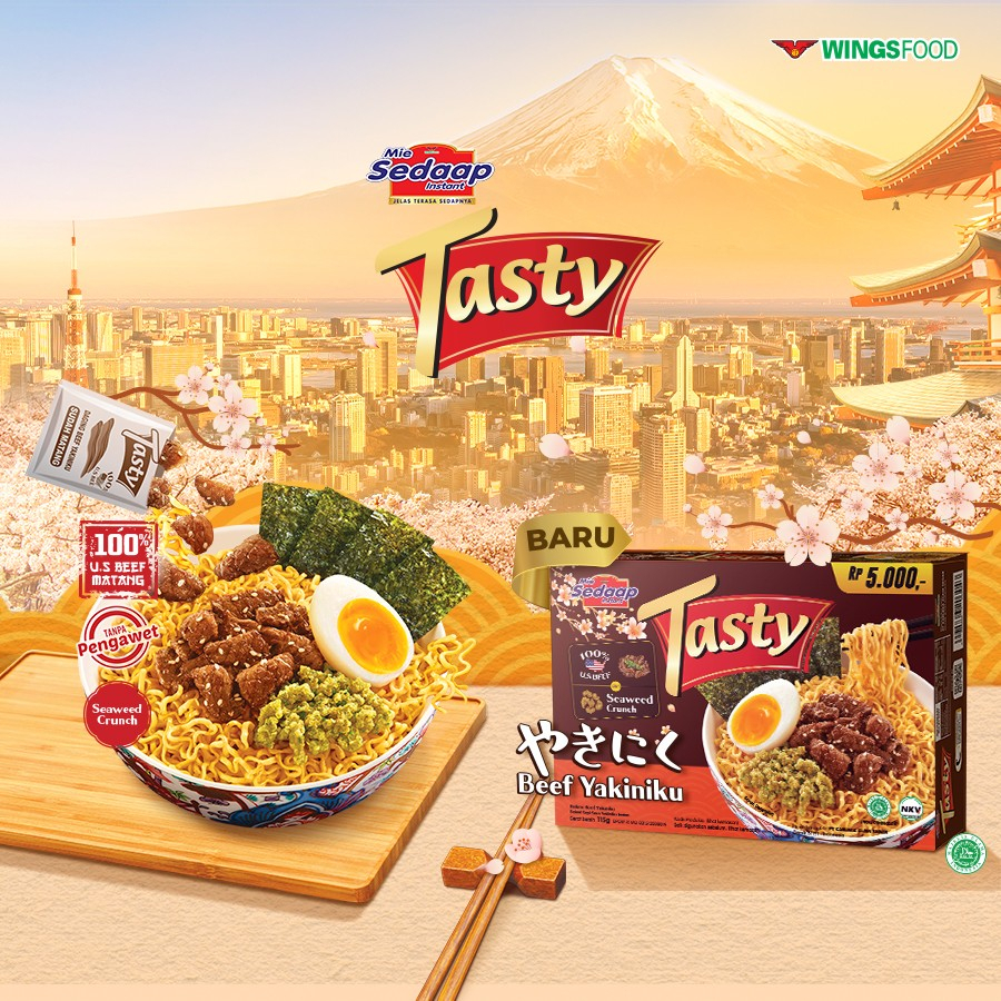 Jual Sedaap Tasty Mie Instan Beef Yakiniku Shopee Indonesia