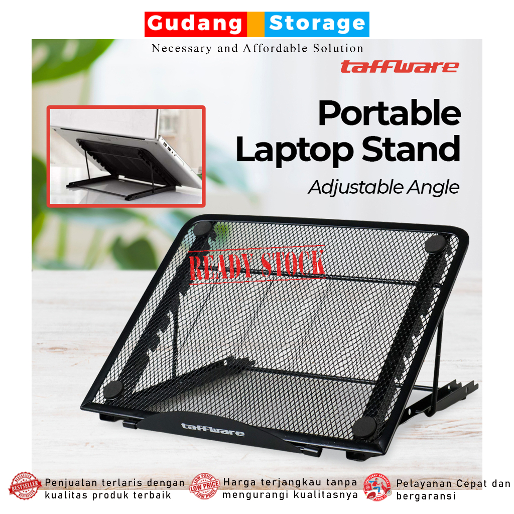 Jual [PROMO] Stand Laptop Taffware Portable Laptop Stand Adjustable ...