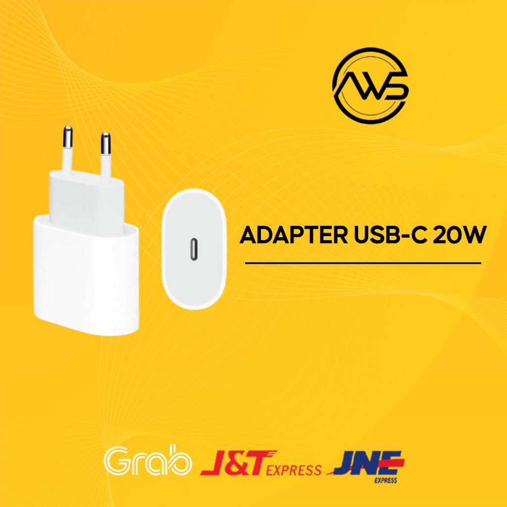 Jual Adaptor W Fast Charging Usb C W Power Adapter Shopee Indonesia