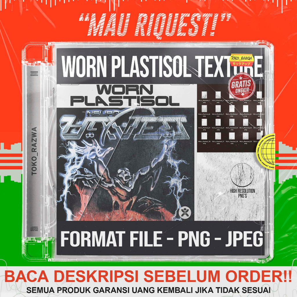 Jual Doronsupply Worn Plastisol Texture Kit 040323 Shopee Indonesia 5246