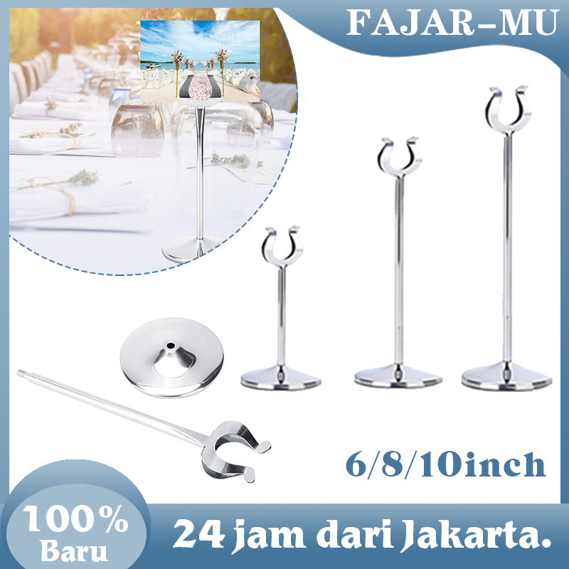 Jual Inch Tiang Nomor Meja Table Number Menu Stand Card Holder