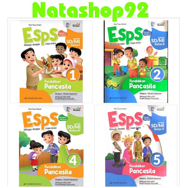 Jual ESPS PENDIDIKAN PANCASILA UNTUK SD/MI KELAS 1 2 4 5 KURIKULUM ...