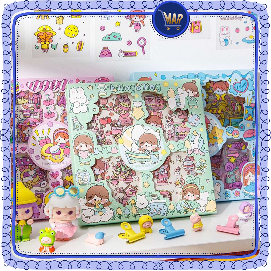 Jual Stiker Set Sticker MOMO Kotak Sticker Korea Dekorasi Handbook