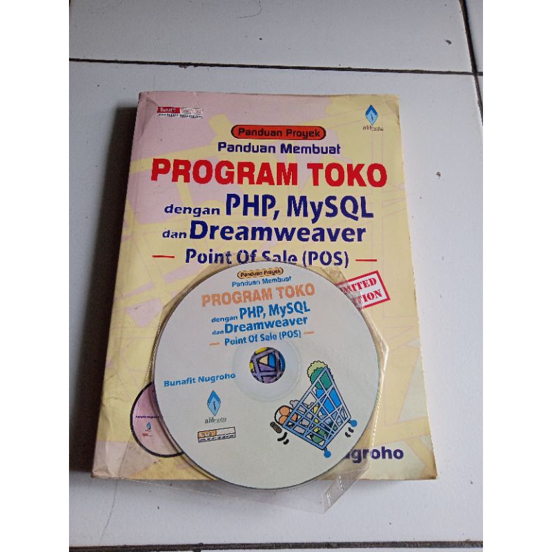 Jual Panduan Membuat Program Toko Dengan Php Mysql Dan Dreamweaver Original Bunafid Nugroho 8250
