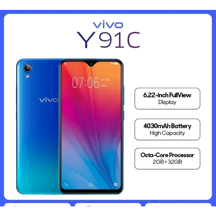 Jual vivo Y91C Ram 2/32 nominus masih mulus fullshet second rasa baru ...