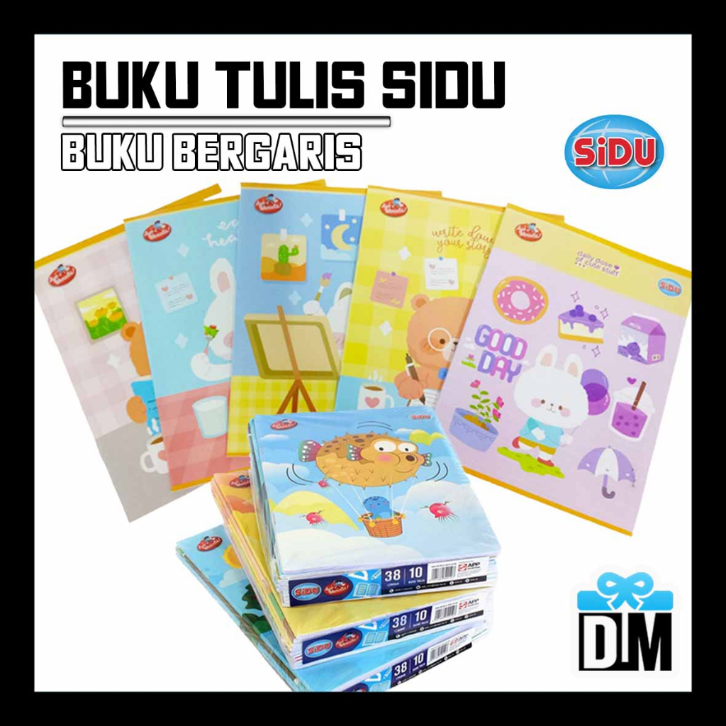 Jual Buku Tulis 58 dan 38 Lembar Sekolah Anak SD SMP SMA Sidu Notebook ...