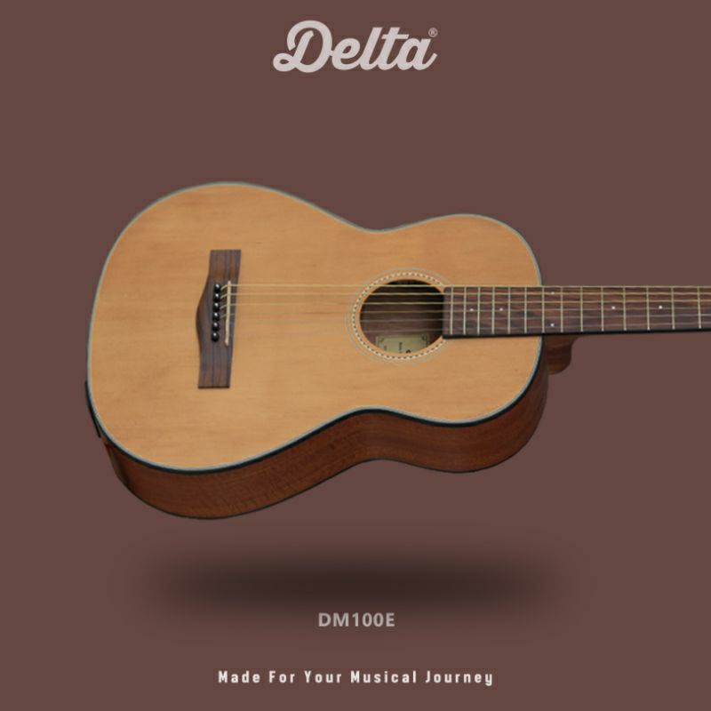 Jual Gitar Delta DM100E 3/4 Original Akustik Elektrik Shopee Indonesia