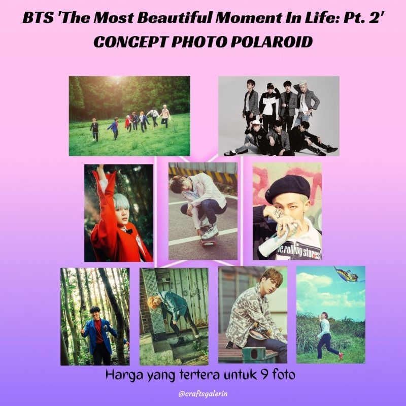 Jual Polaroid BTS edisi Concept Photo Album BTS {Kualitas Premium ...