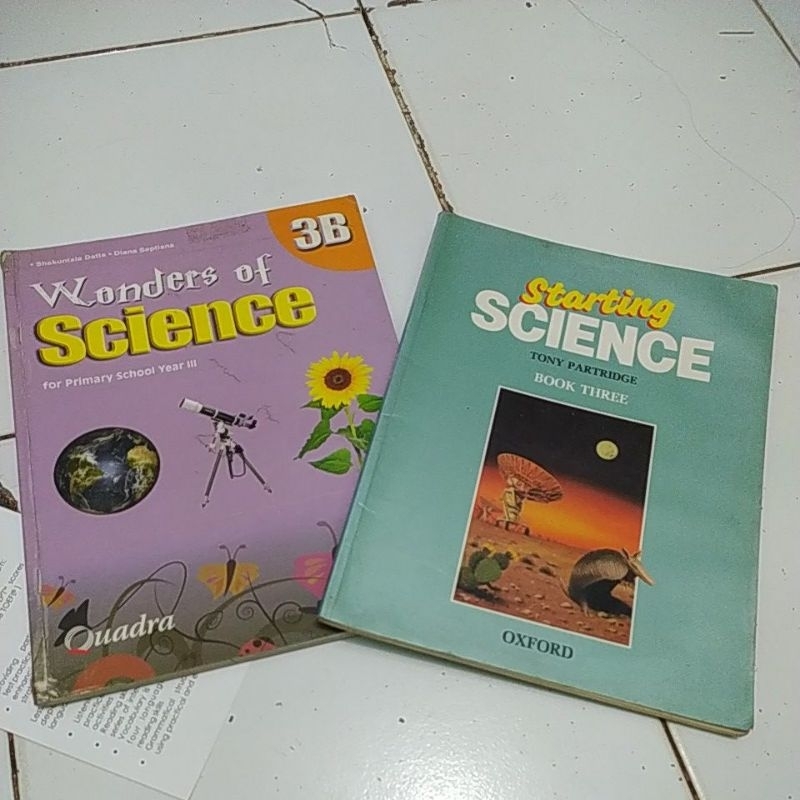 Jual HARGA 1AN STARTING SCIENCE BOOK THEREE dan WONDERD OF SCIENCE 3B ...