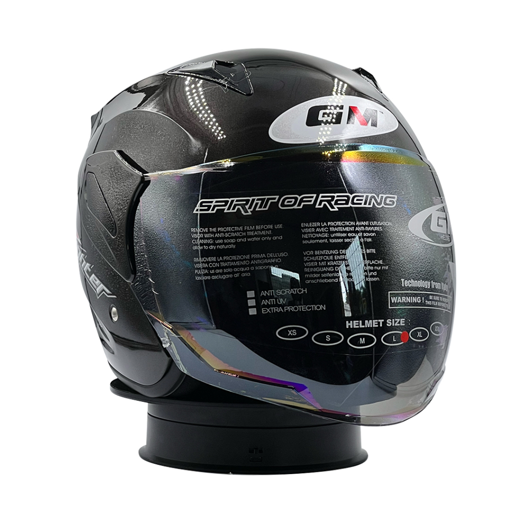 Jual Helm GM Fighter Solid Gunmet | Shopee Indonesia