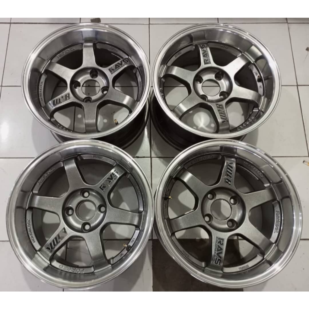Jual VELG MOBIL RACING VOLK RAYS R15X8 PCD 4X100 ET25 BRIO, AGYA, AYLA ...