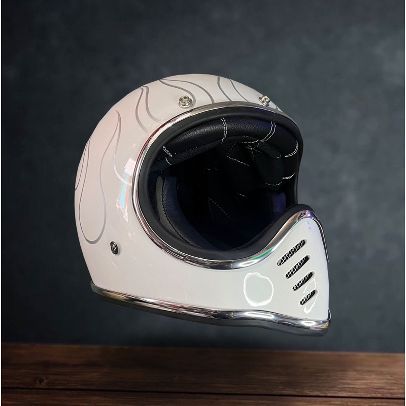 Jual Helm Moto3 Custom Vespa Justin Bieber Flame Helm Cakil Custom