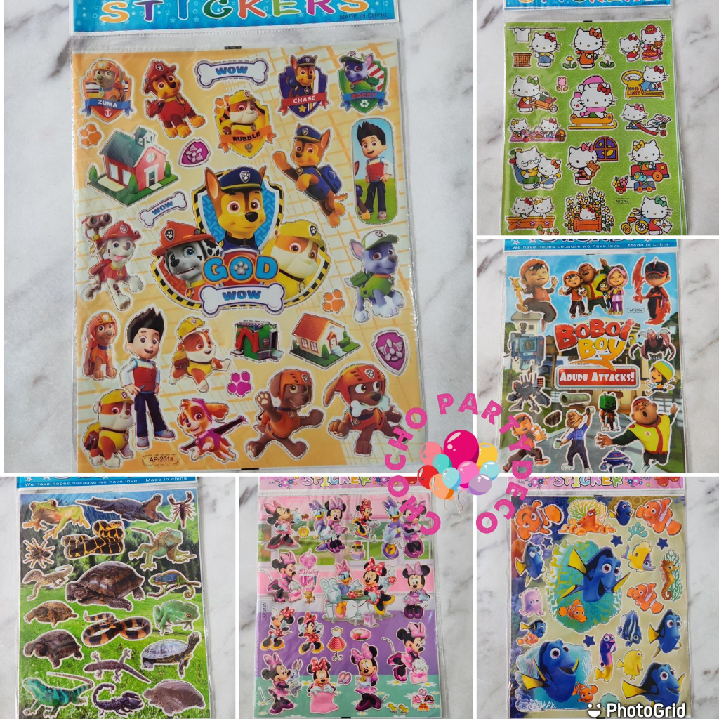 Jual Stiker Anak Paw Patrol / Sticker Boboiboy | Shopee Indonesia