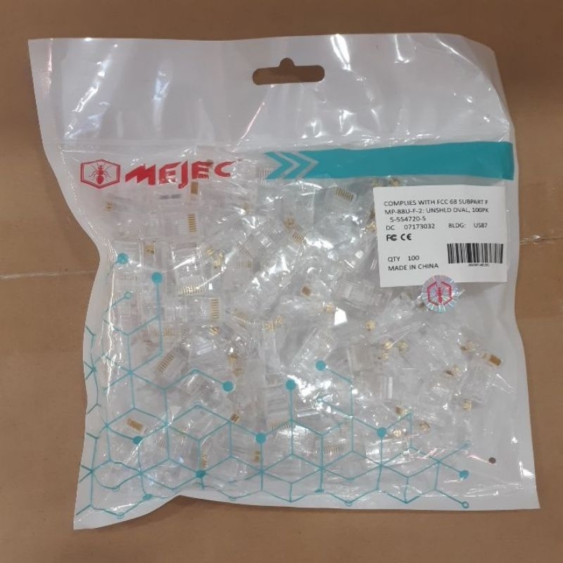 Jual jek rj45 / connectro rj45 cat6 | Shopee Indonesia