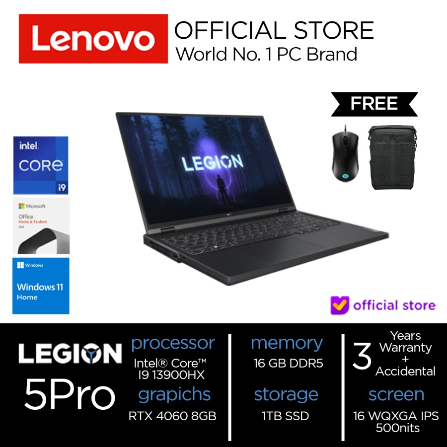 Jual Lenovo Legion Pro 5i 16IRX8-82WK008MID /Core I9-13900HX/16GB/1TB ...