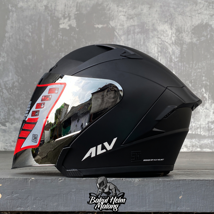 Jual HELM ALV ULTRON VISOR CLEAR / VENOM SILVER ORIGINAL STANDART SNI ...