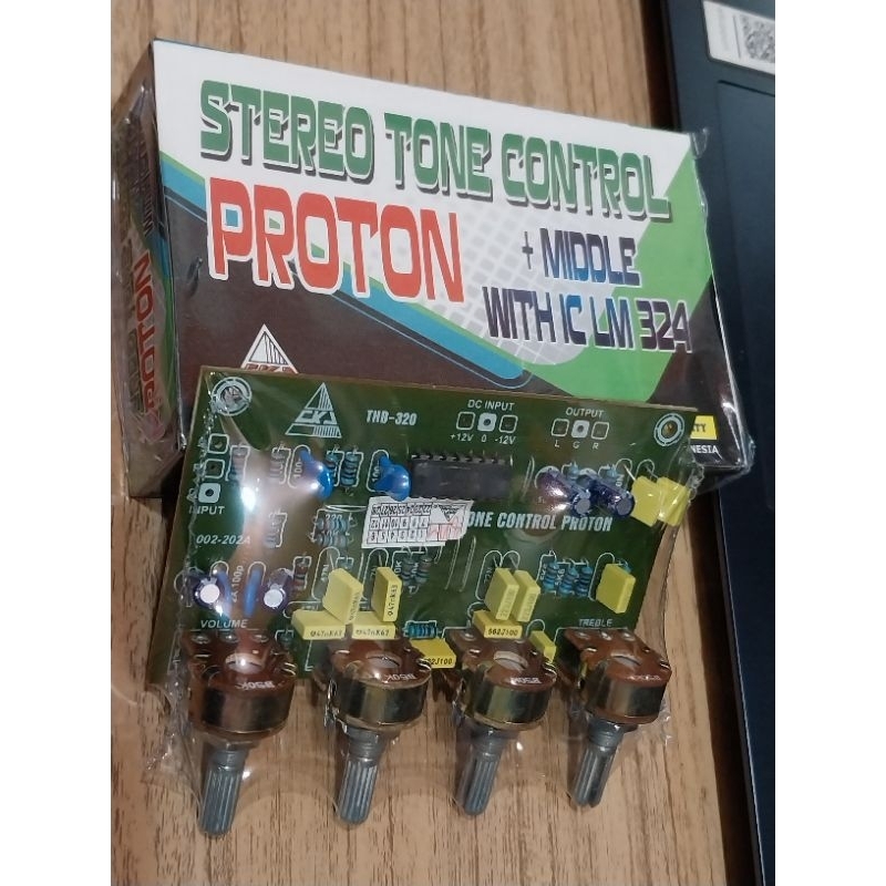 Jual KIT TONE CONTROL STEREO PROTON + MIDDLE WITH IC LM 324 | Shopee ...