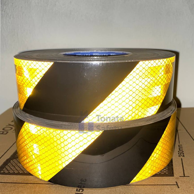 Jual Tonata Scotlight Sticker Pemantul Cahaya Zebra 60cm Kuning Hitam ...