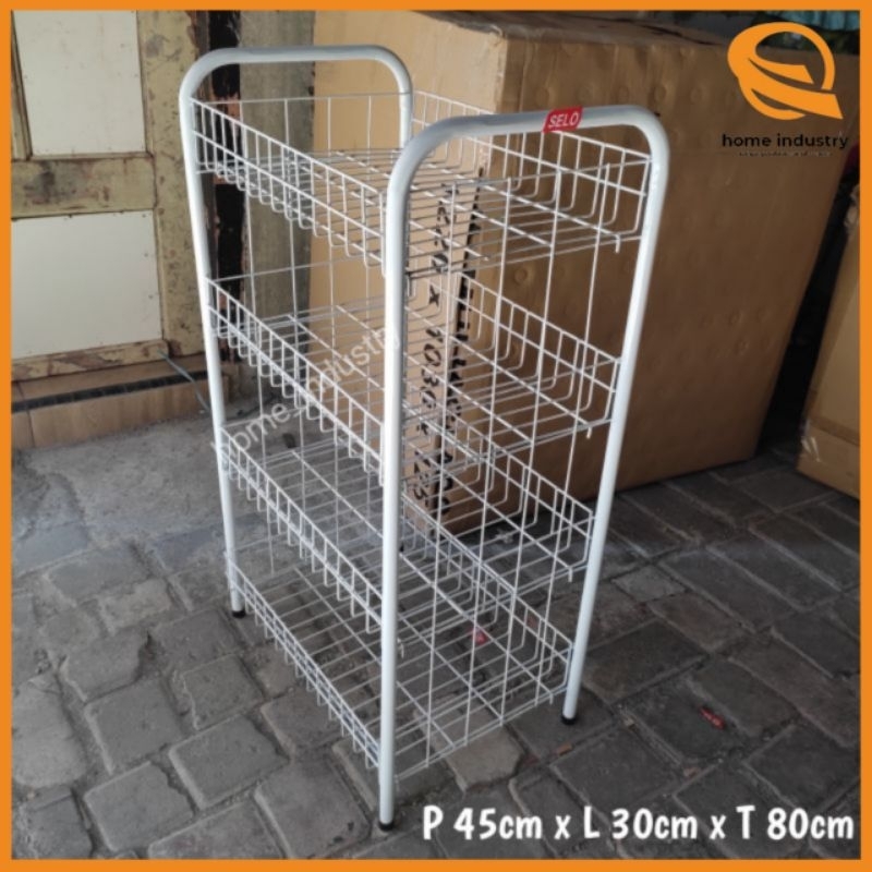 Jual Rak serbaguna 80cm S4/Rack/Rak toko jualan/Rak penyimpanan/rak ...