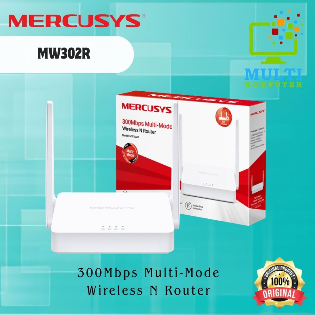 Jual Mercusys Mw302r Multi Mode Wireless N Router 300mbps Shopee