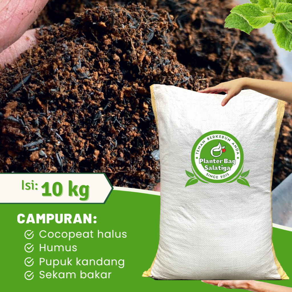 Jual Media Tanam Sayuran 10 Kg PREMIUM Siap Pakai Subur Cocopeat ...