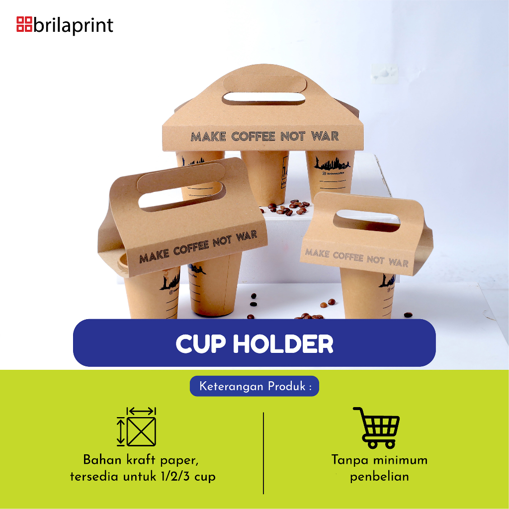 Jual Paper Cup Holder | Take Away Drink | Cup Holder Minuman | Shopee ...