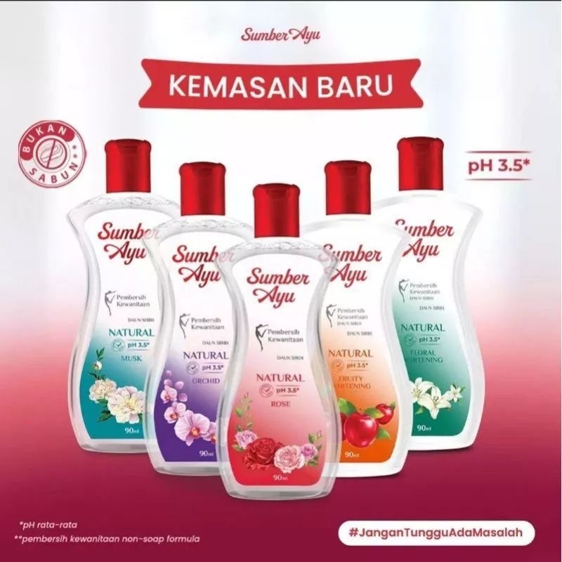 Jual Pembersih Kewanitaan SUMBER AYU Sabun sirih 50ml,90ml & 200ml