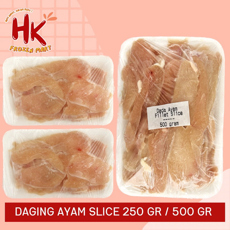 Jual Daging Ayam Slice 250gr & 500gr | chicken fillet tipis dada grill ...