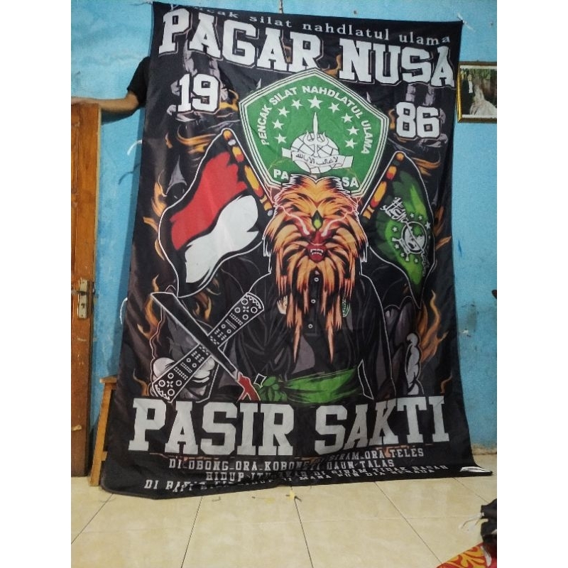 Jual Hari Dkirim Bendera Pagarnusa Full Printing Bendera Perguruan Giantflag Silat