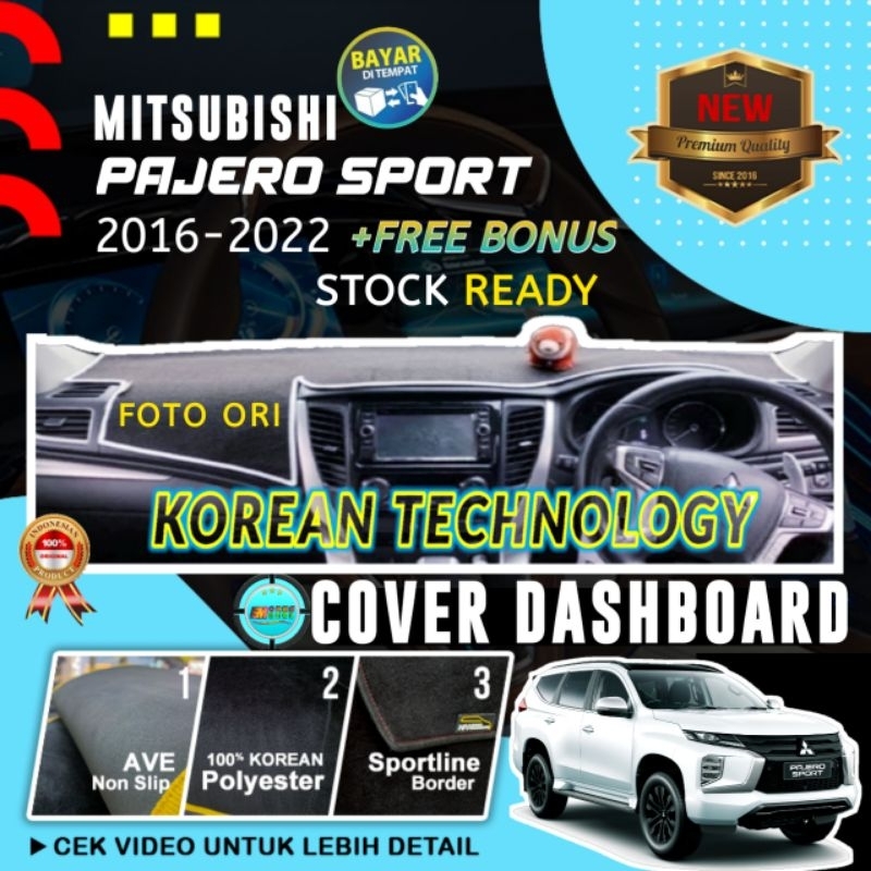 Jual Cover Dashboard Mitsubishi Pajero Sport Strada Triton Exceed Alas Pelindung Dashboard