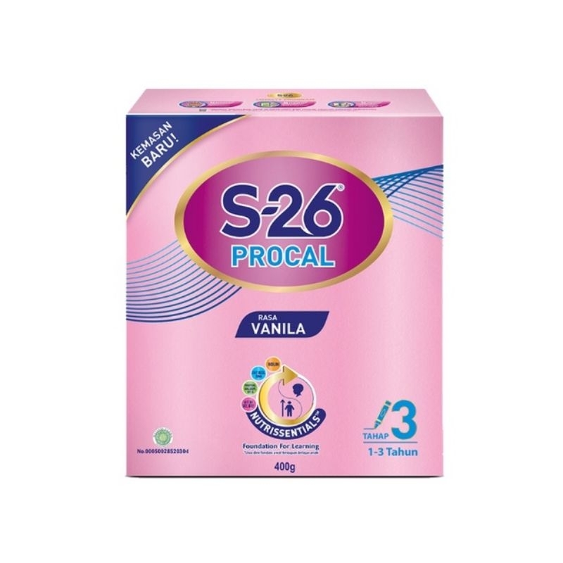 Jual Susu S26 Procal Tahap 3 400gr Vanila Susu pertumbuhan anak 1-3 ...