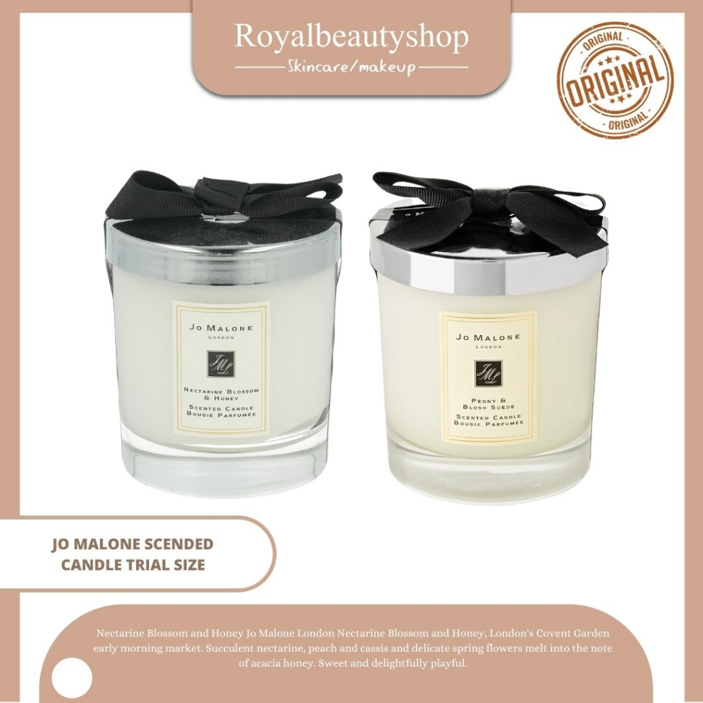 Jual JO MALONE SCENTED CANDLE TRIAL SIZE / NECTARINE BLOSSOM / PEONY