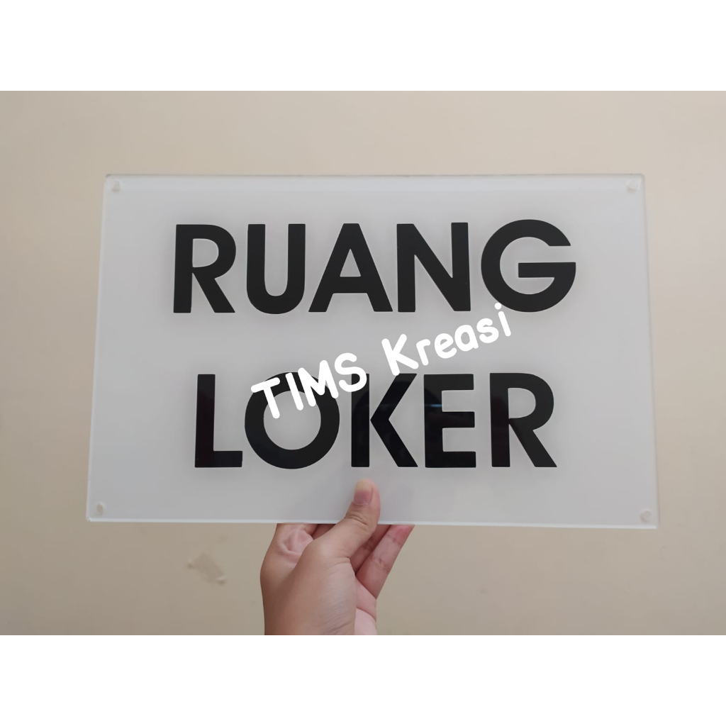 Jual Papan Nama Ruangan | Sign Akrilik | Nama Ruangan Akrilik | Sign ...