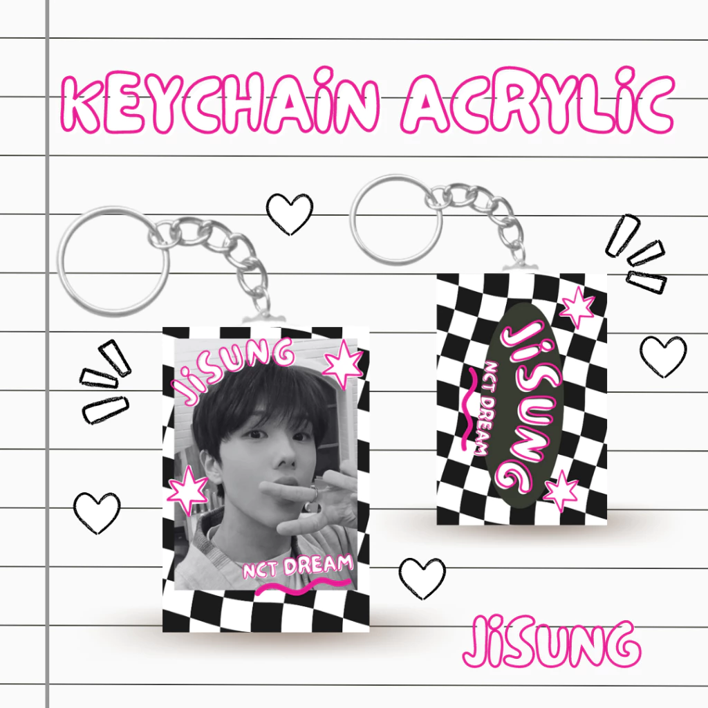 Kunci Rantai Akrilik NCT DREAM K-Pop dan Aksesoris Keychain