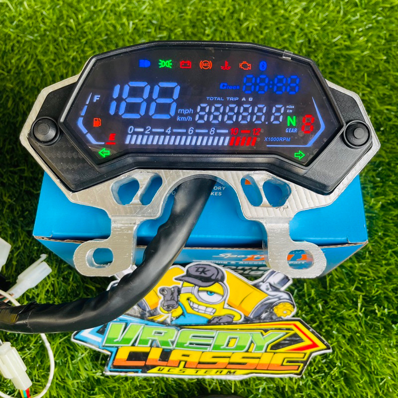 Jual speedometer spedometer ninja mono DIGITAL TERBARU set pangkon spedo ninja DIGITAL LED