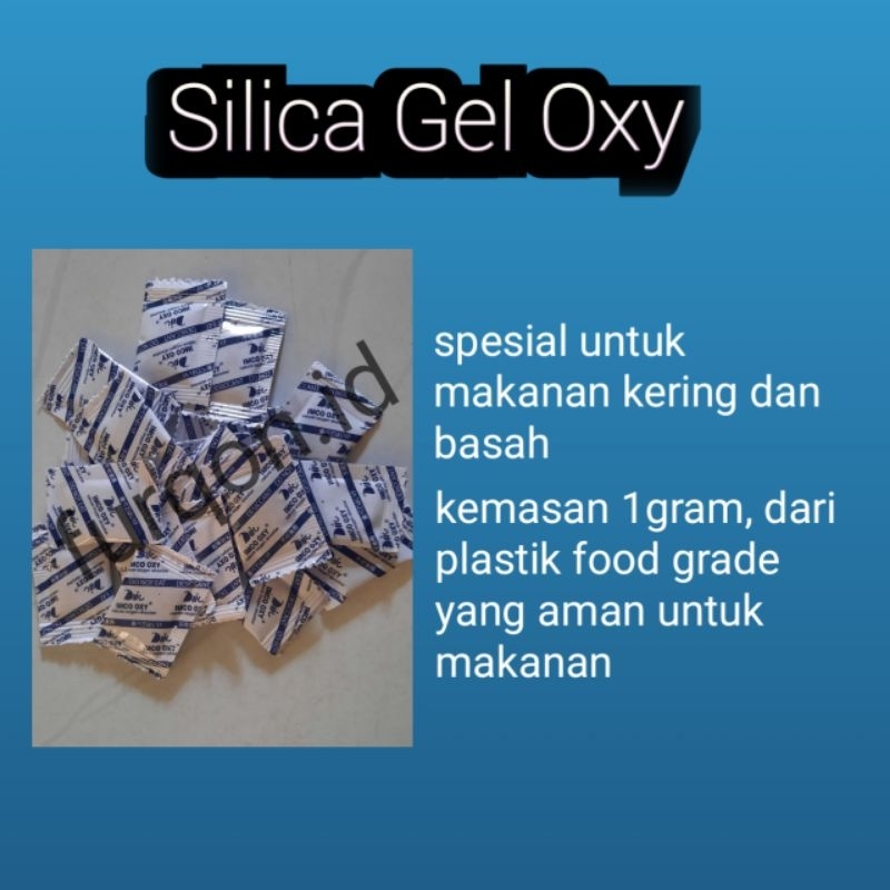 Jual Silica gel oxy kemasan 1 gram (100 sachet) sangat cocok untuk