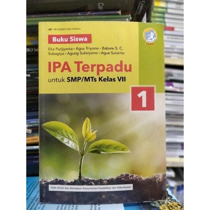 Jual BUKU SISWA/BUKU IPA TERPADU KELAS 7/VII/1 SMP/MTS ERLANGGA REVISI ...