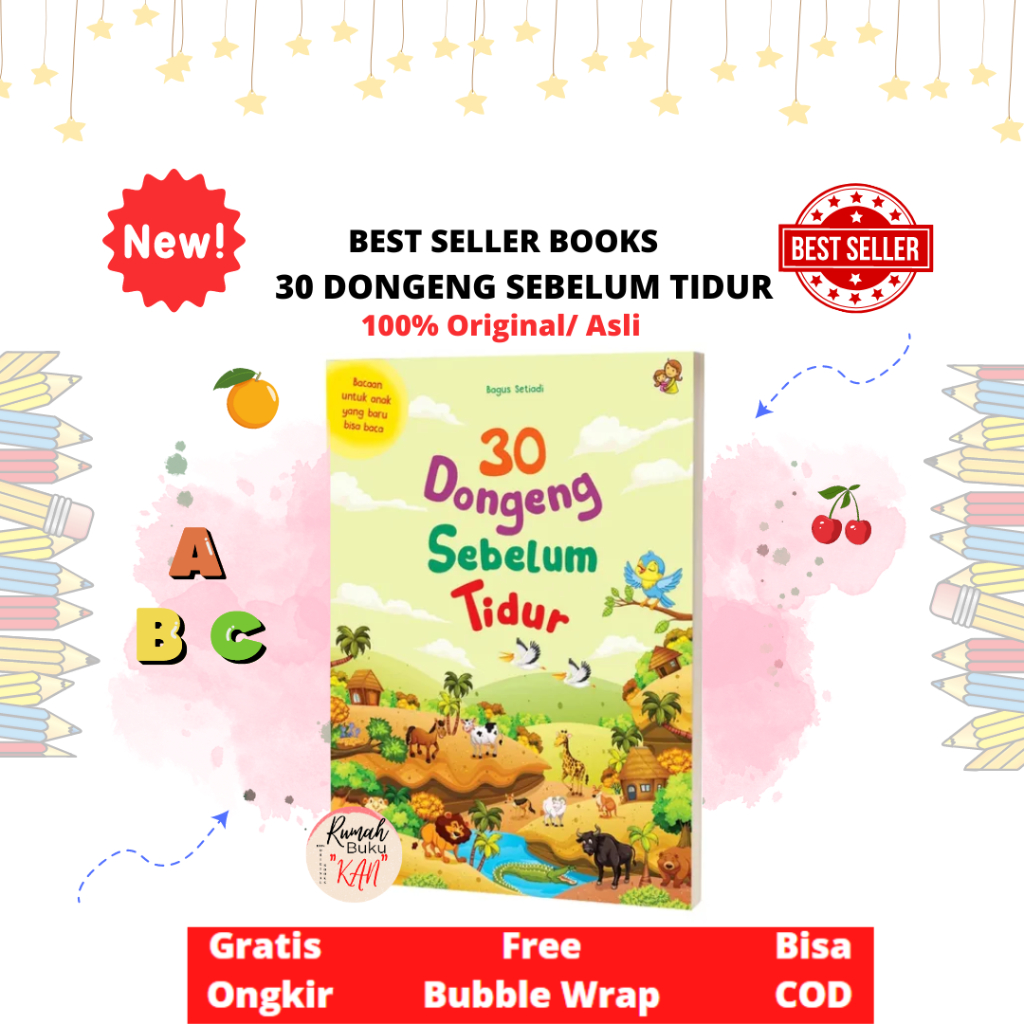 Jual Buku 30 Dongeng Sebelum Tidur Original Buku Anak | Shopee Indonesia