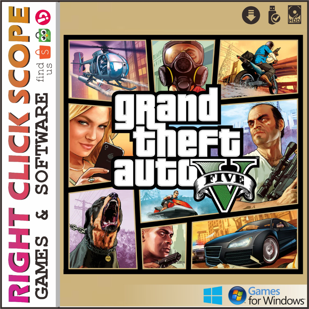 Jual Grand Theft Auto V PC Game Full Version | Shopee Indonesia