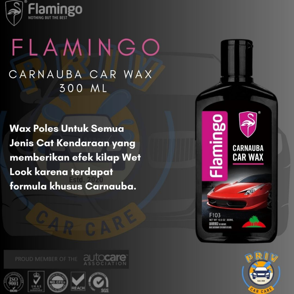 Jual FLAMINGO CARNAUBA WAX Lapisan wax setelah pencucian untuk