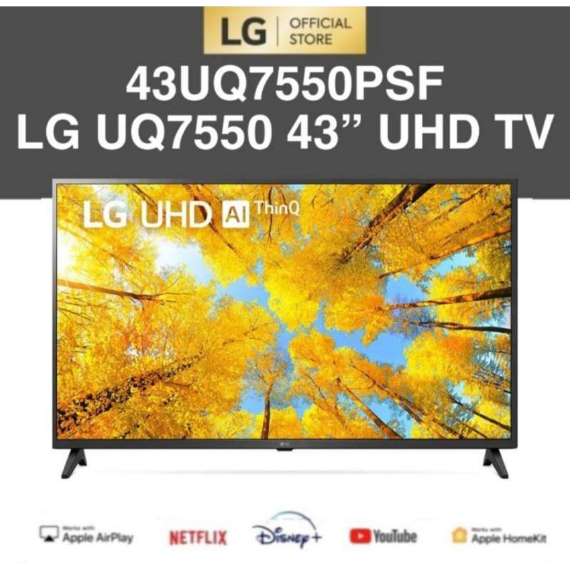 Jual LG Led Tv 43inch 43UQ7550 Ultra HD 4K Smart TV With Magic Remote Garansi Resmi Shopee
