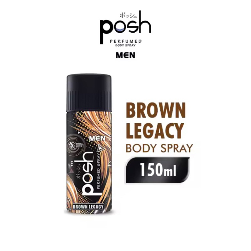 Jual Posh Men Body Spray Brown Legacy 150ML 1 Karton (12pcs) Shopee