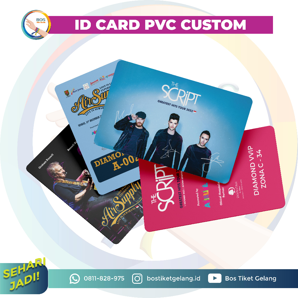 Jual Custom Cetak Id Card Pvc Kartu Member Dua Sisi Shopee Indonesia