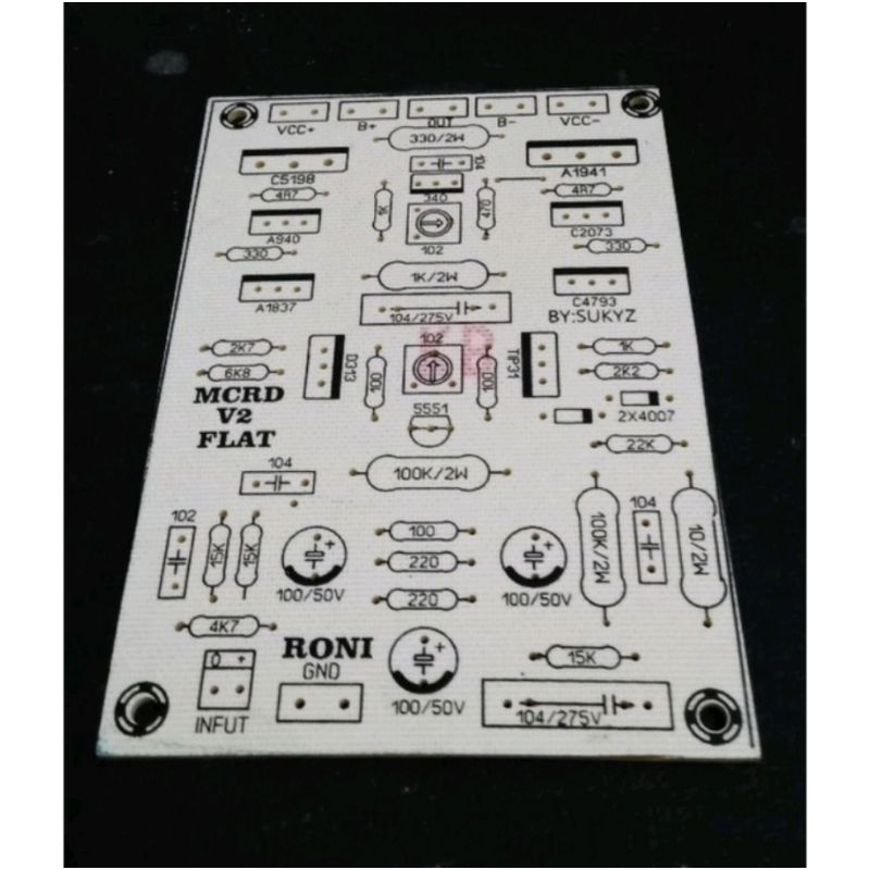 Jual PCB Power Amplifier MCRD V2 Flat Bahan Fiber | Shopee Indonesia