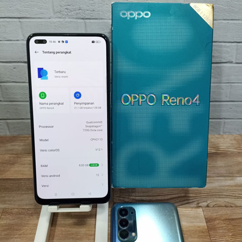 Jual Oppo Reno 4 Ram 8GB Internal 128GB 8/128GB Hp Second Seken Bekas ...