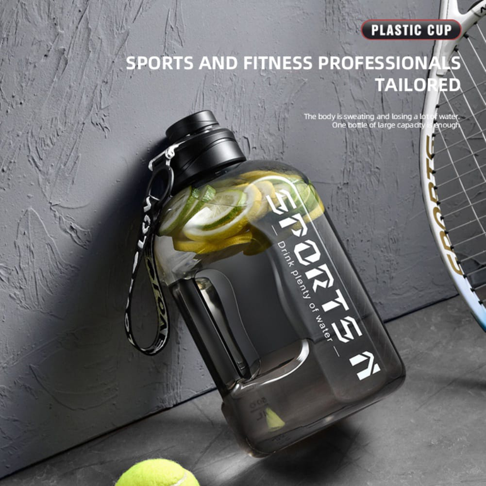 2.7L/1.7L Water Bottle Hiking Fitness Camping Outdoor Large Leakproof Gym  Bottle